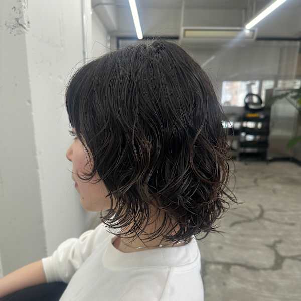 レイヤーボブ×無造作パーマ|PLAY