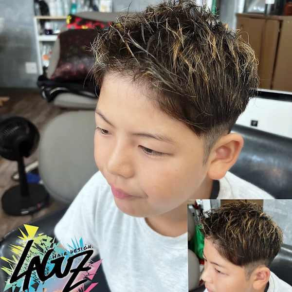 ハイライト×キッズカット　茅ヶ崎 キッズカット 子供カット|LAGUZ 茅ヶ崎 髪質改善 ヘアアレンジ