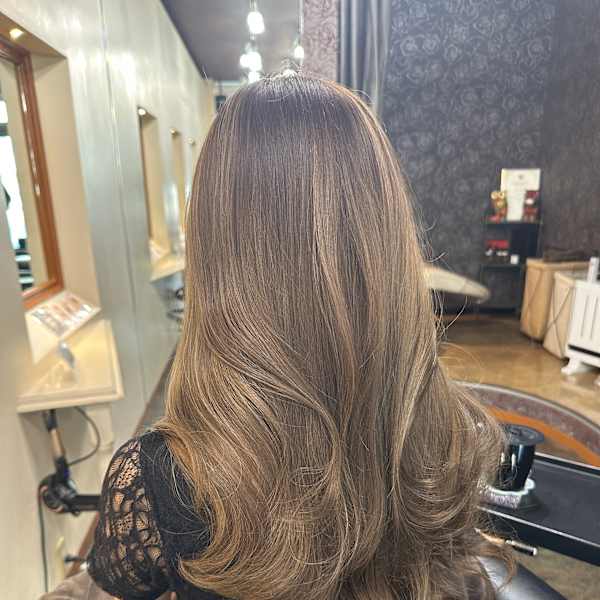 【ツヤ・透明感・柔らかさが魅力✨️】シアーベージュハイライト|Arglarte