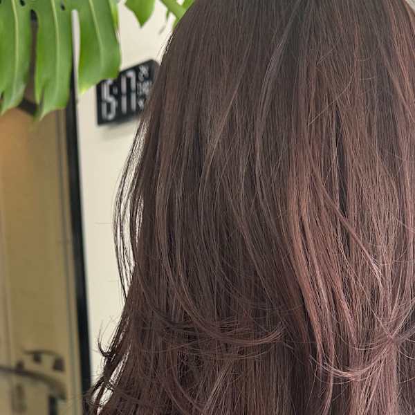 ラベンダーブラウン×ロングレイヤー|PLAY