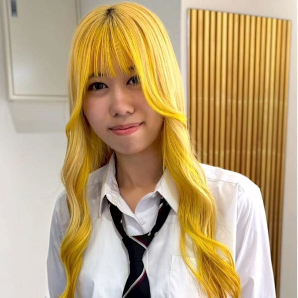(asuna)高校生カラー/ハイトーンカラー/イエロー