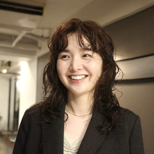 【田中結】ミディアムレイヤー　ウェーブパーマ