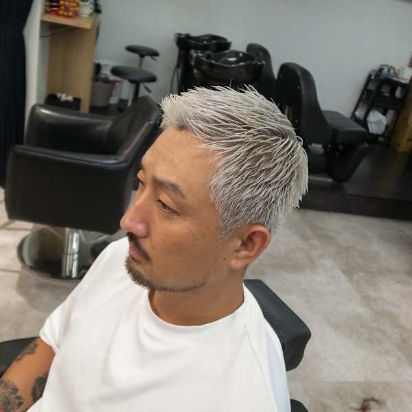 バーバーハイトーンスパイキーフェザーアップ/渋谷/代々木