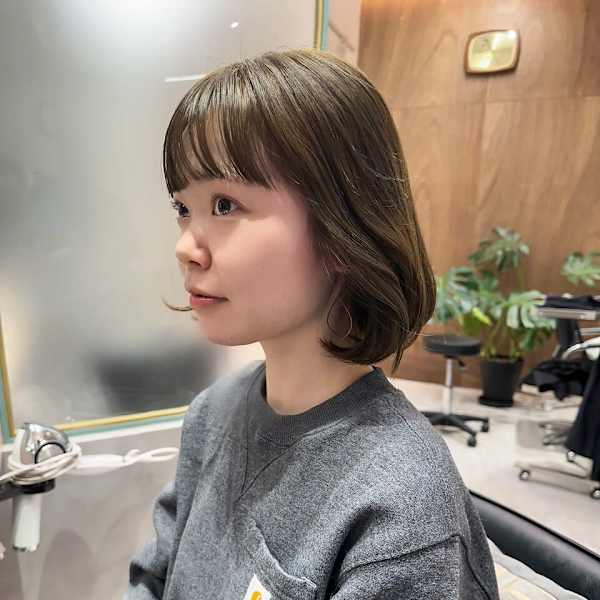 ゆるボブ/オリーブベージュ|Eleanor spa&treatment 新宿新南口【エレノア】