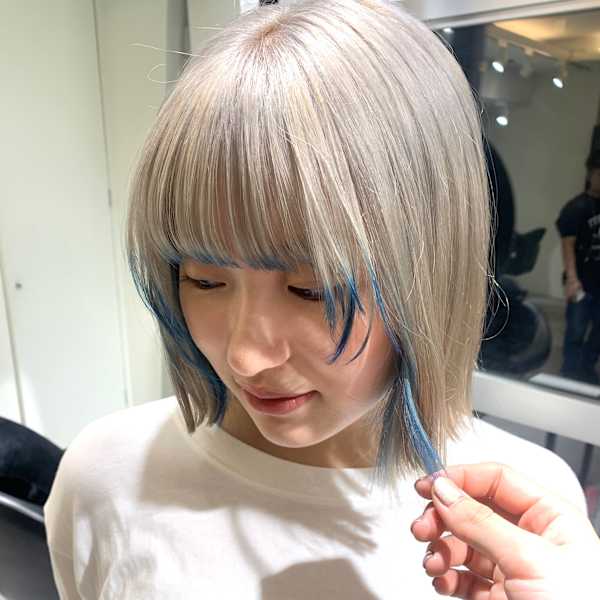 white × blue design color