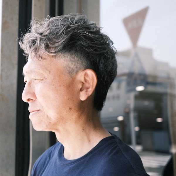 グレイヘアイケオジショート