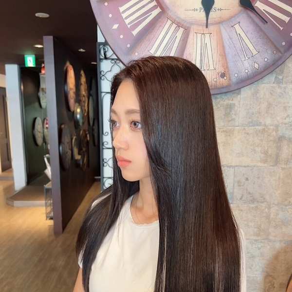 透明感暗髪×髪質改善トリートメントで艶髪