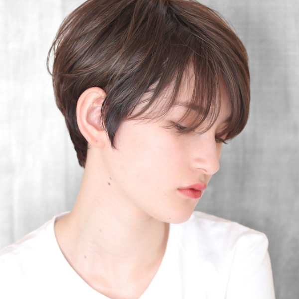 ショート・ボブ/白髪ぼかし/ハイライト/絶壁解消/40代/