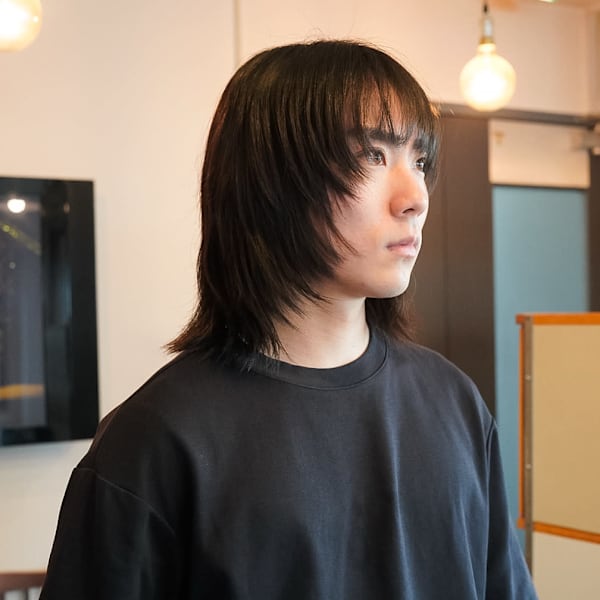 メンズロングレイヤースタイル