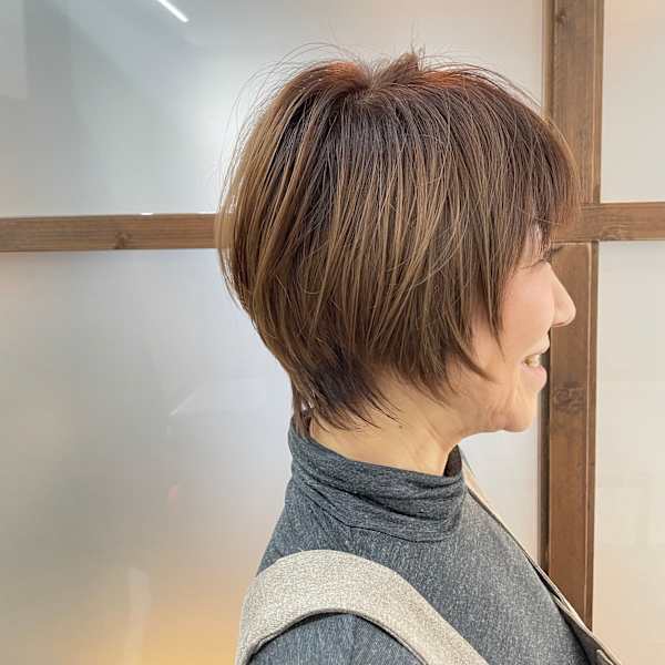 ショートレイヤーボブ