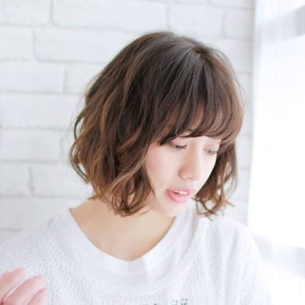 小顔効果ミックスカール