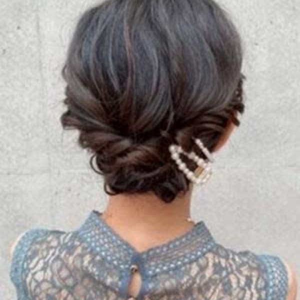 #シニヨン #お呼ばれヘア