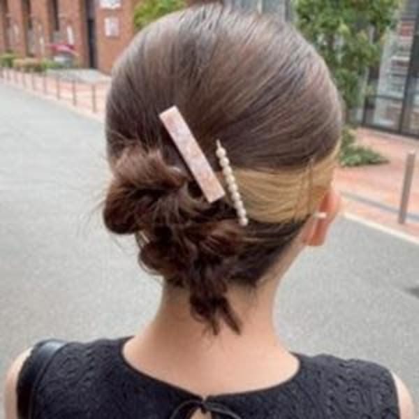 #ボブヘアアレンジ #イヤリングカラー