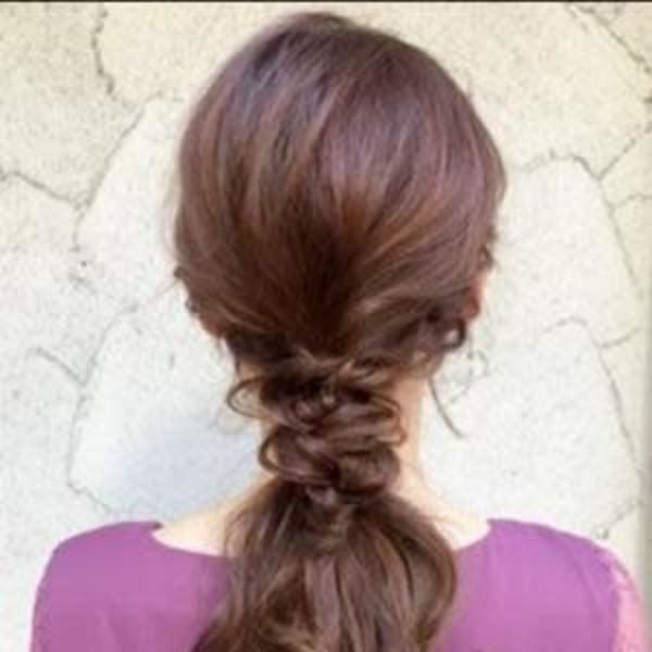 #編みおろしヘアアレンジ