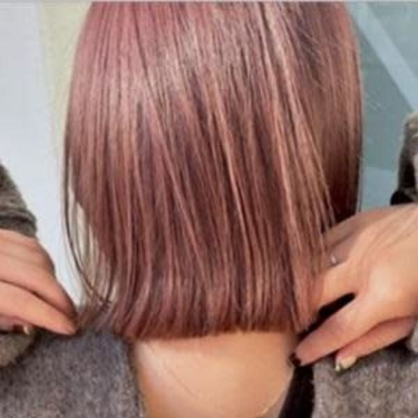 #バイオレットアッシュ　#切りっぱなしボブ|Liens de HELME（エルメ）なんばマルイ