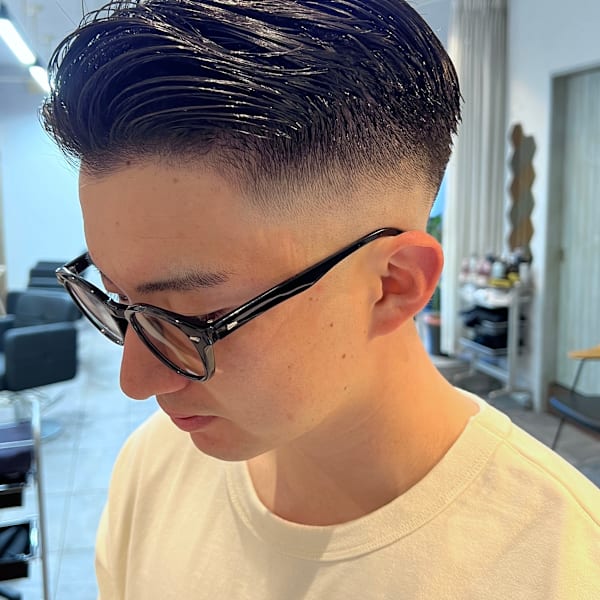 爽やか七三ショート|YORO【ヨロ】