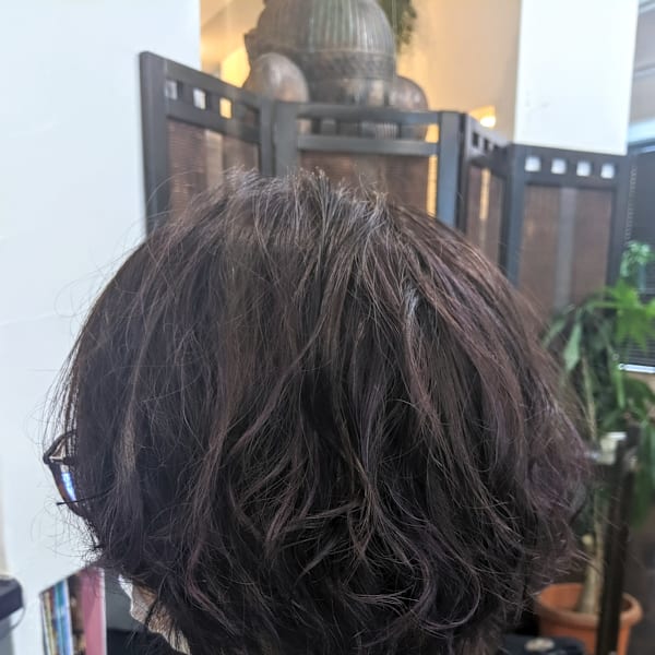 ふんわりパーマ×隠しハイライト