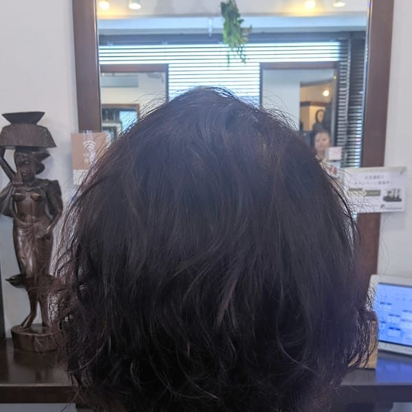 ふんわりパーマ×隠しハイライト