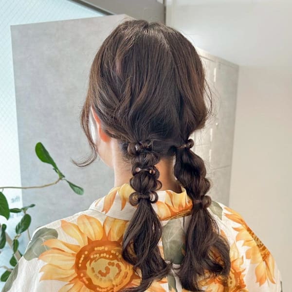 (hinari)浴衣ヘアセット/編みおろし