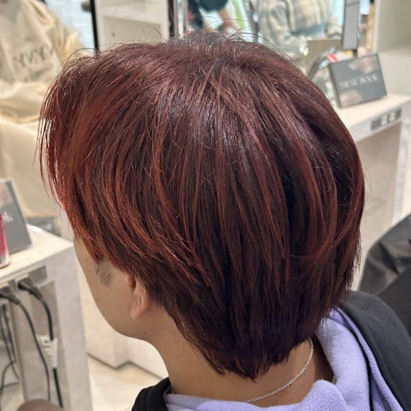 襟足センターパート