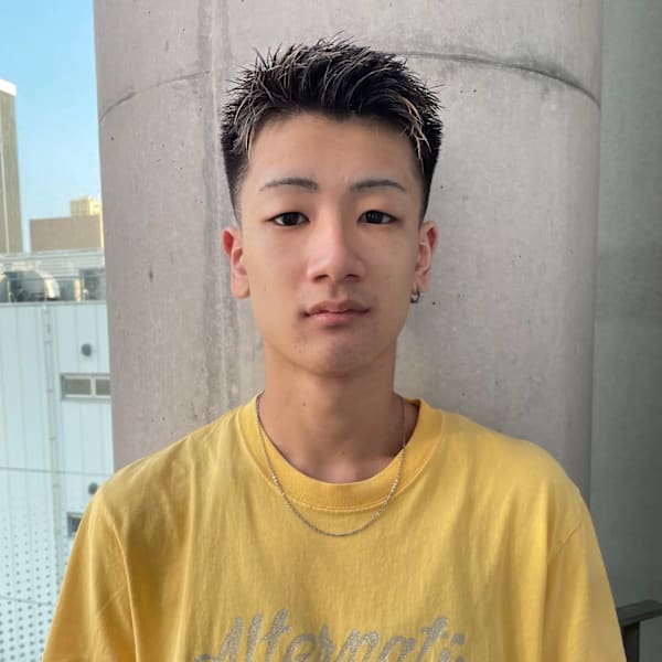 メンズ スパイキーショート ボックスショート 刈り上げ有