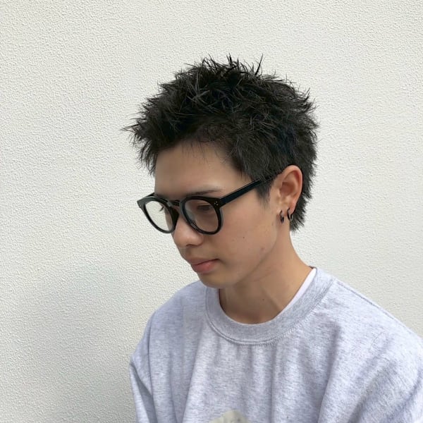 スパイキーショート|ANSA hair 伏見桃山店