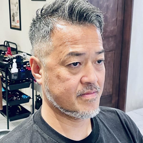 【50代 男性】ロンドンイケオジショート(大宮/バーバー)