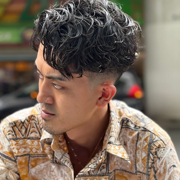 サーフカール×パーマ