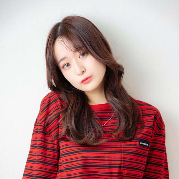 艶髪♪韓国風巻き×小顔くびれロング