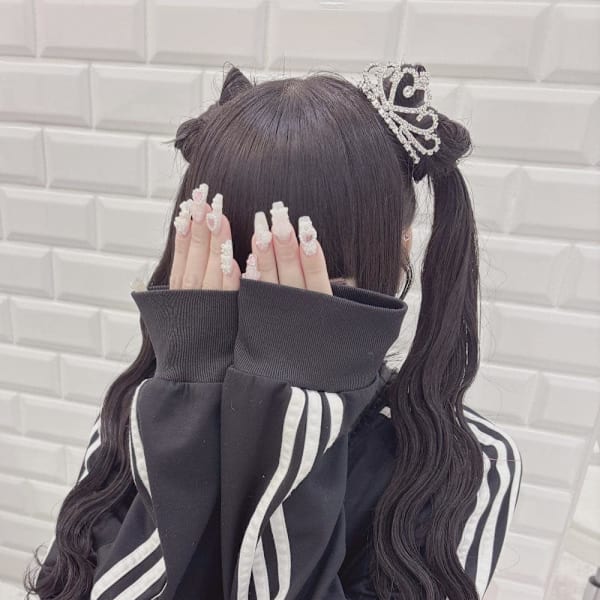 おひめさまティアラ×立体リボンツイン*まゆ