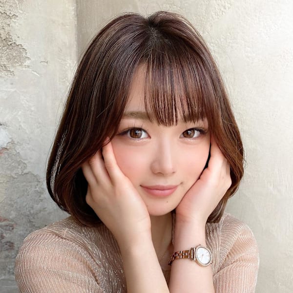 30代40代ぎりぎり結べる切りっぱなしボブ/タッセルカット