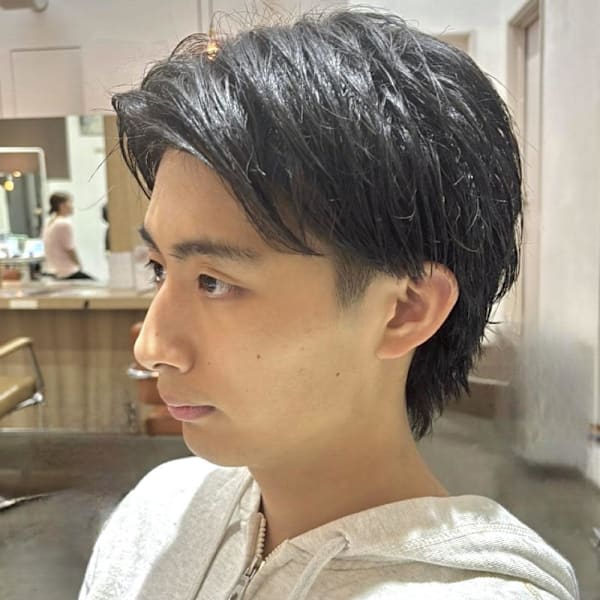 【 センターパートウルフ 】