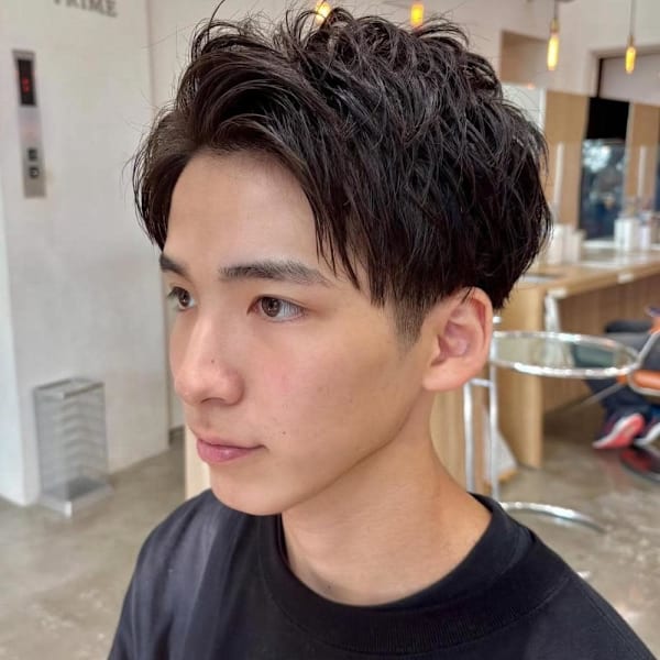 【 刈り上げアップバングショート 】