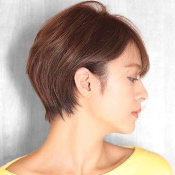 ショート・ボブ/丸顔/前髪あり/絶壁解消/30代/40代/5