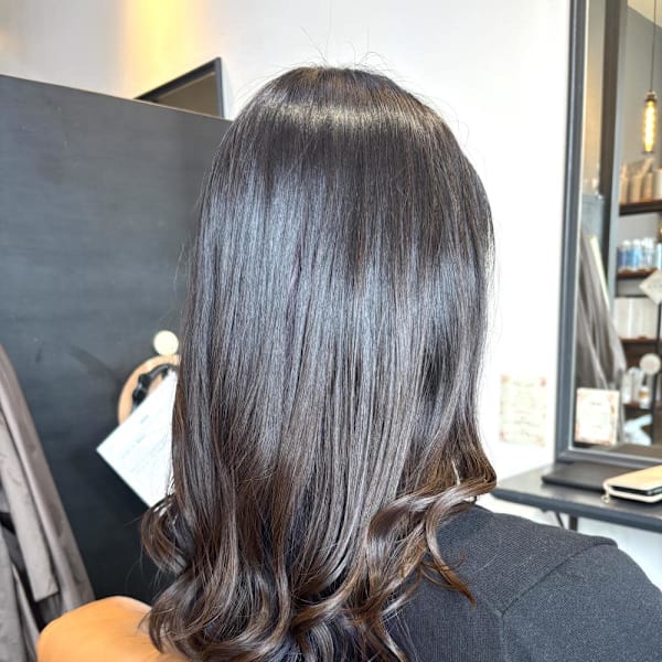 インナーカラーパープル|半個室型美容室 Sourire 九産大前店