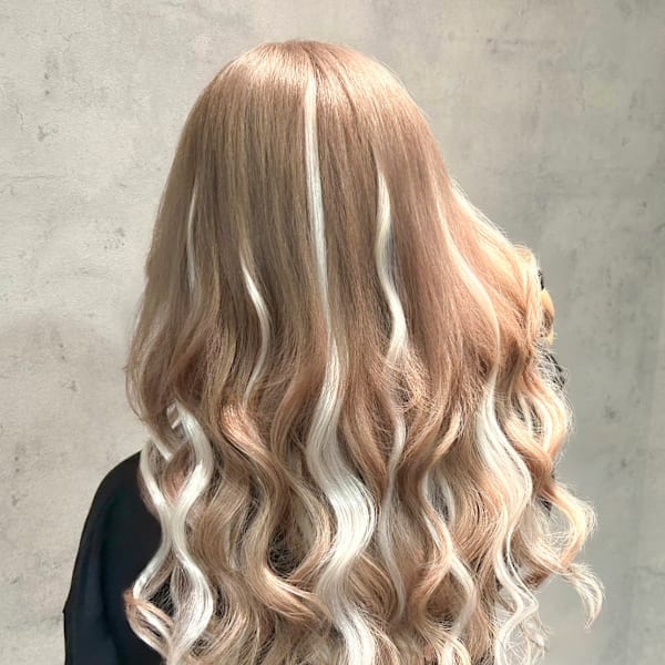 最高級レミー毛エクステ＆ミルクティーベージュ