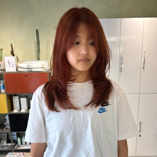 ミルトーンカラーオレンジ/レイヤー