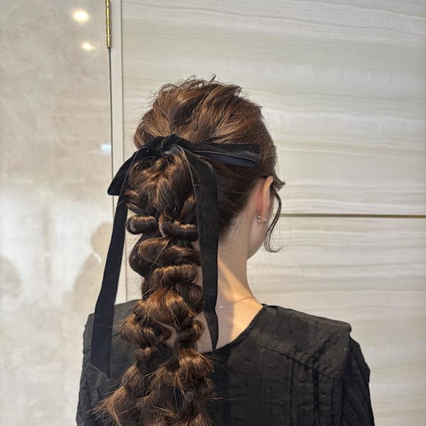 編みおろしツイン