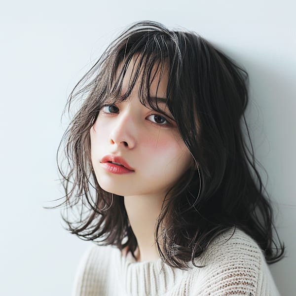 20代30代40代　くびれ抜け感外国人風セミロング＃4