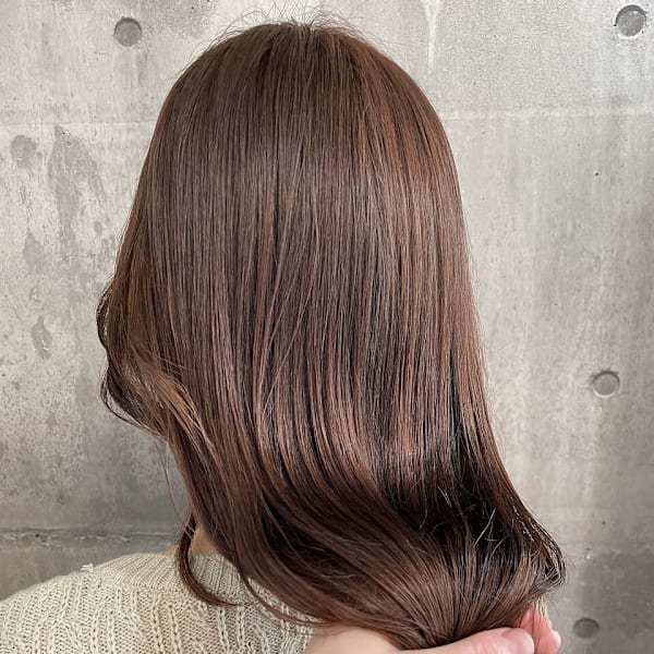 ピンクベージュ[髪質改善][縮毛矯正]