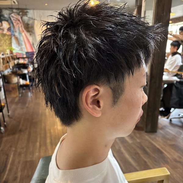 メンズスパイキーショート