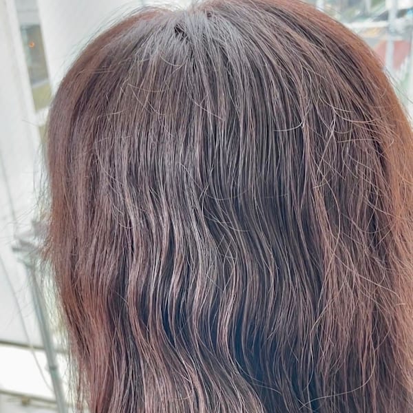 アフター → ビフォア　右にスワイプ【白髪染め/脱白髪染め】|自由が丘YUAN