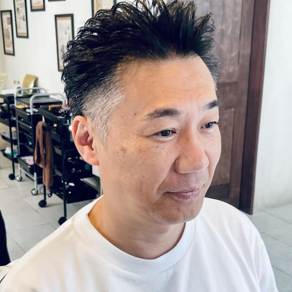 【50代 男性】ロンドンオールバックパーマ（大宮/バーバー）
