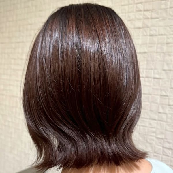 くびれミディアムレイヤー マロンベージュ 20代 30代|Beautissimo 所沢