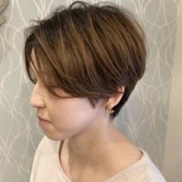 #ハンサムショート　#前下がりショート|GALETTE UMEDA