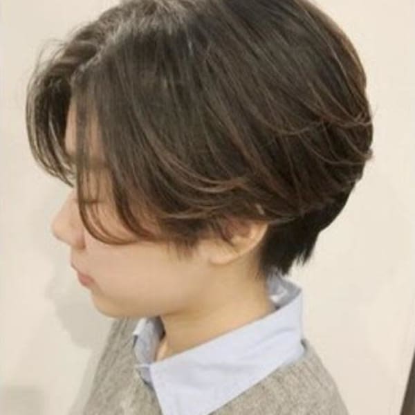 #ハンサムショート　#女性ショートカット|Chocolat Abeno