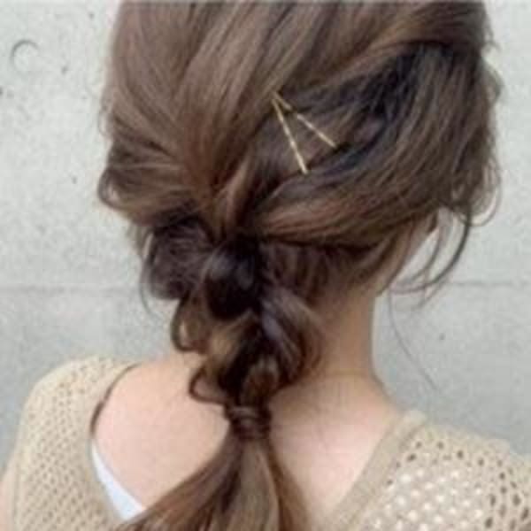 #編み込みアレンジ　#ラフヘアアレンジ