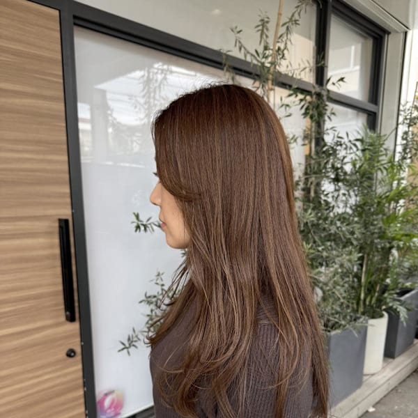 アッシュベージュ/ロングスタイル