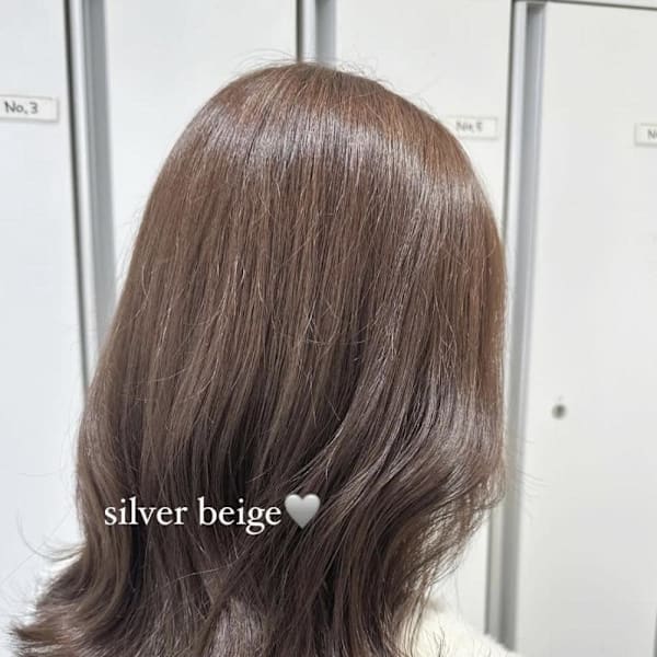 透明感カラー/ブリーチなしWカラー/髪質改善/伊勢原