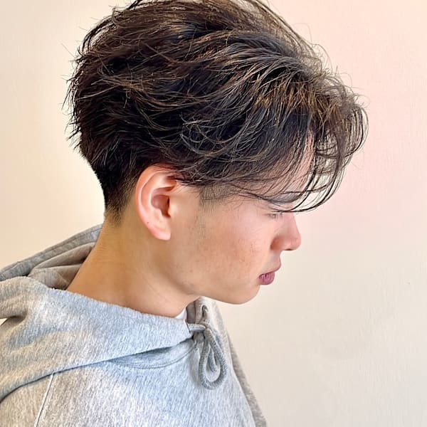 ニュアンスパーマ 刈り上げ ツーブロック|Haute Couture Rencontrer 西京極店